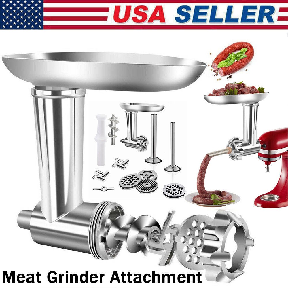 Home Kitchen Meat Grinder Attachment Stainless Steel For Kitchenaid Stand Mixer