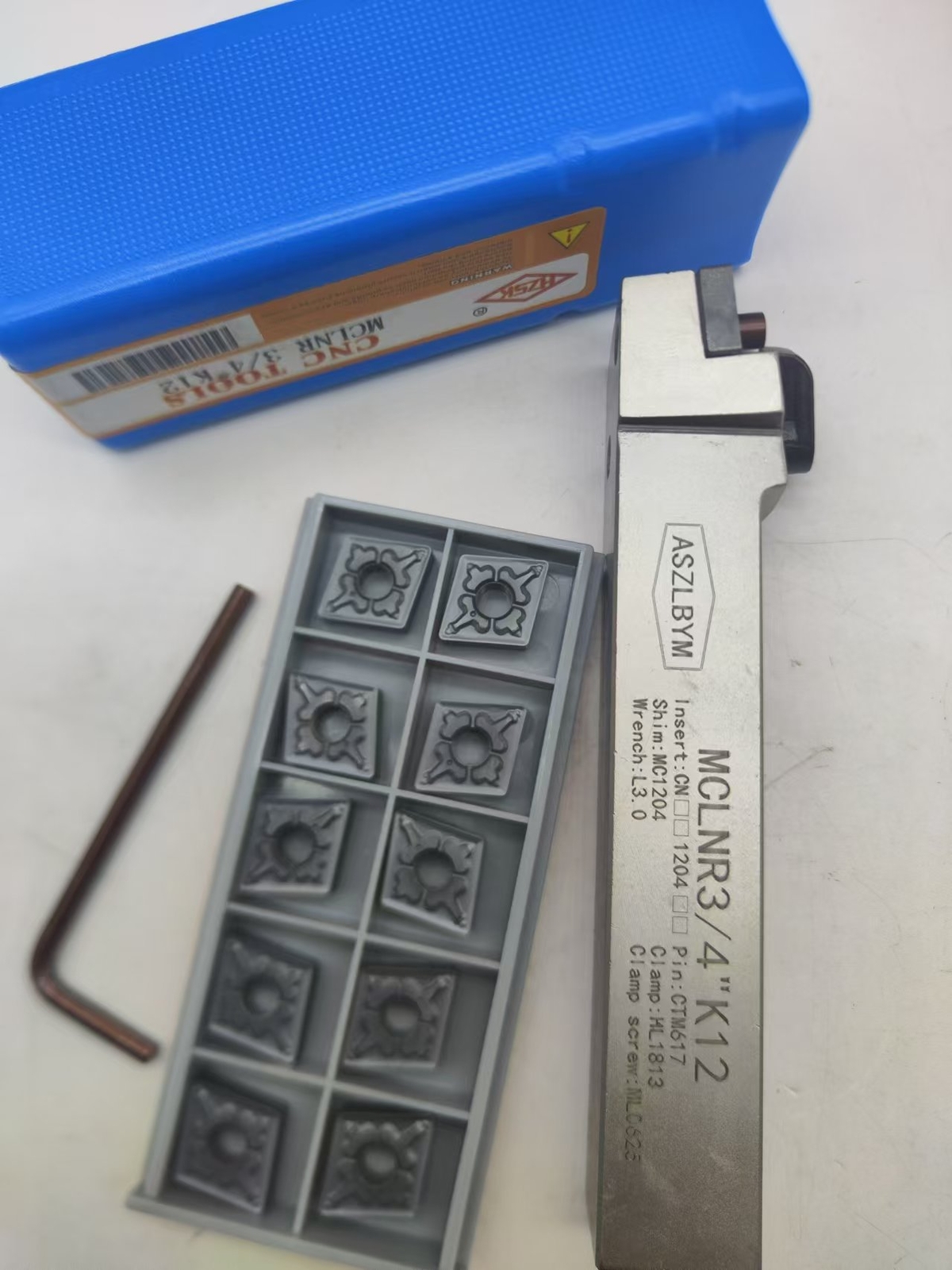 3/4"MCLNR lathe turning holder milling + CNMG12 Carbide Inserts-high quality