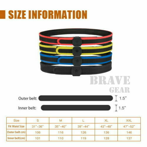 Emerson IPSC USPSA 1.5" Tactical Competition Belt High Speed Shooting Belt Black