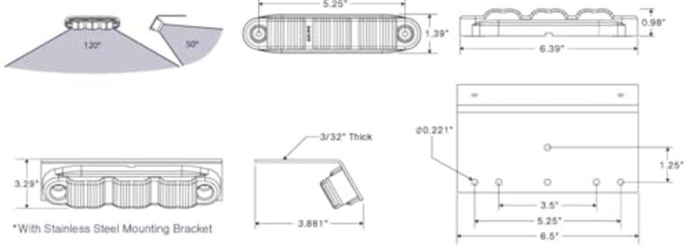 Tecniq Inc Ev Ground/Pump Panel Light - E10-W000-1