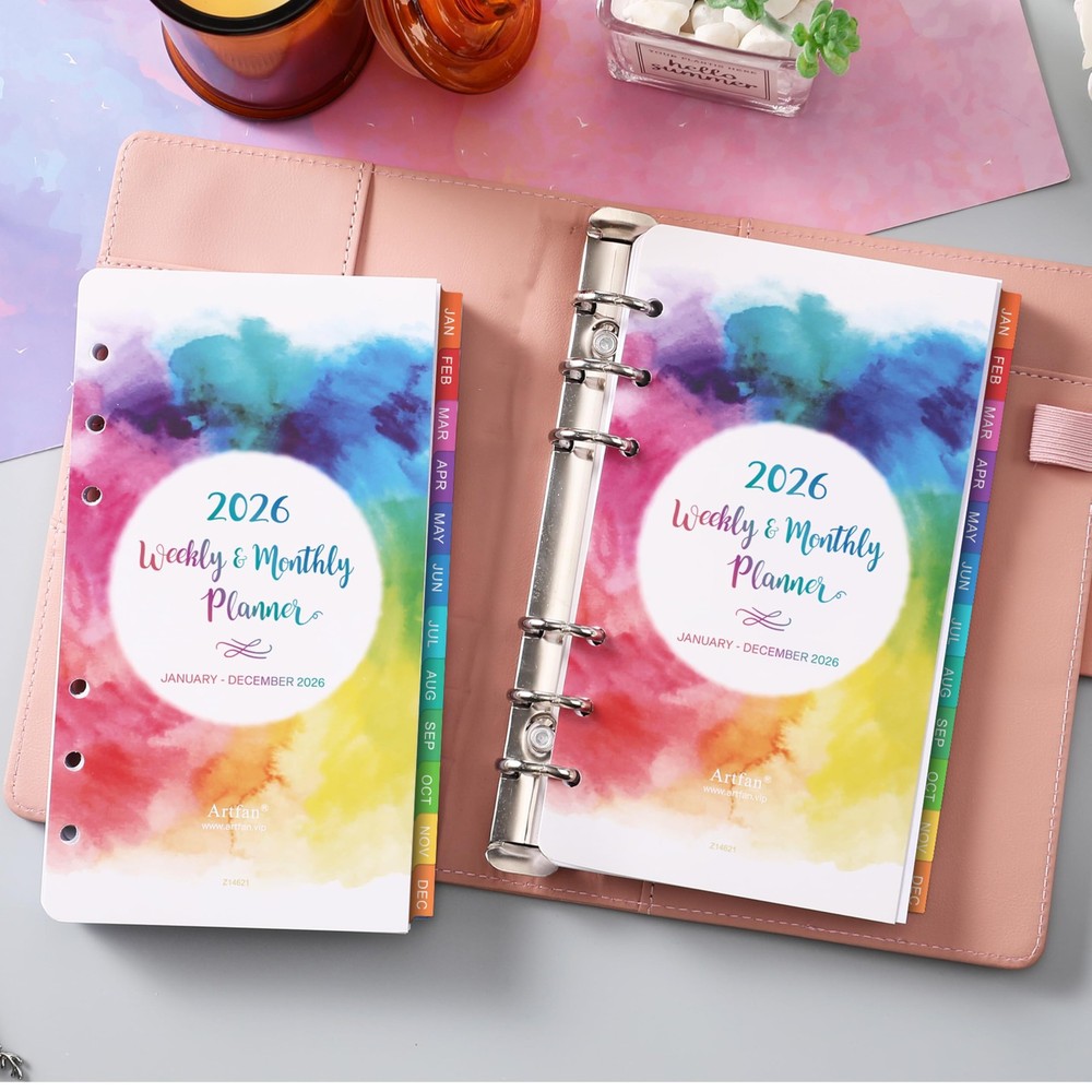2026 Planner Refills - 2026, Weekly and Small, Multicolored