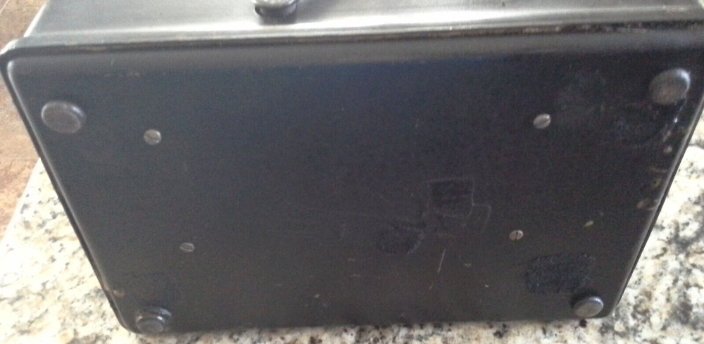 Burroughs Portable Green Top Adding Machine VINTAGE