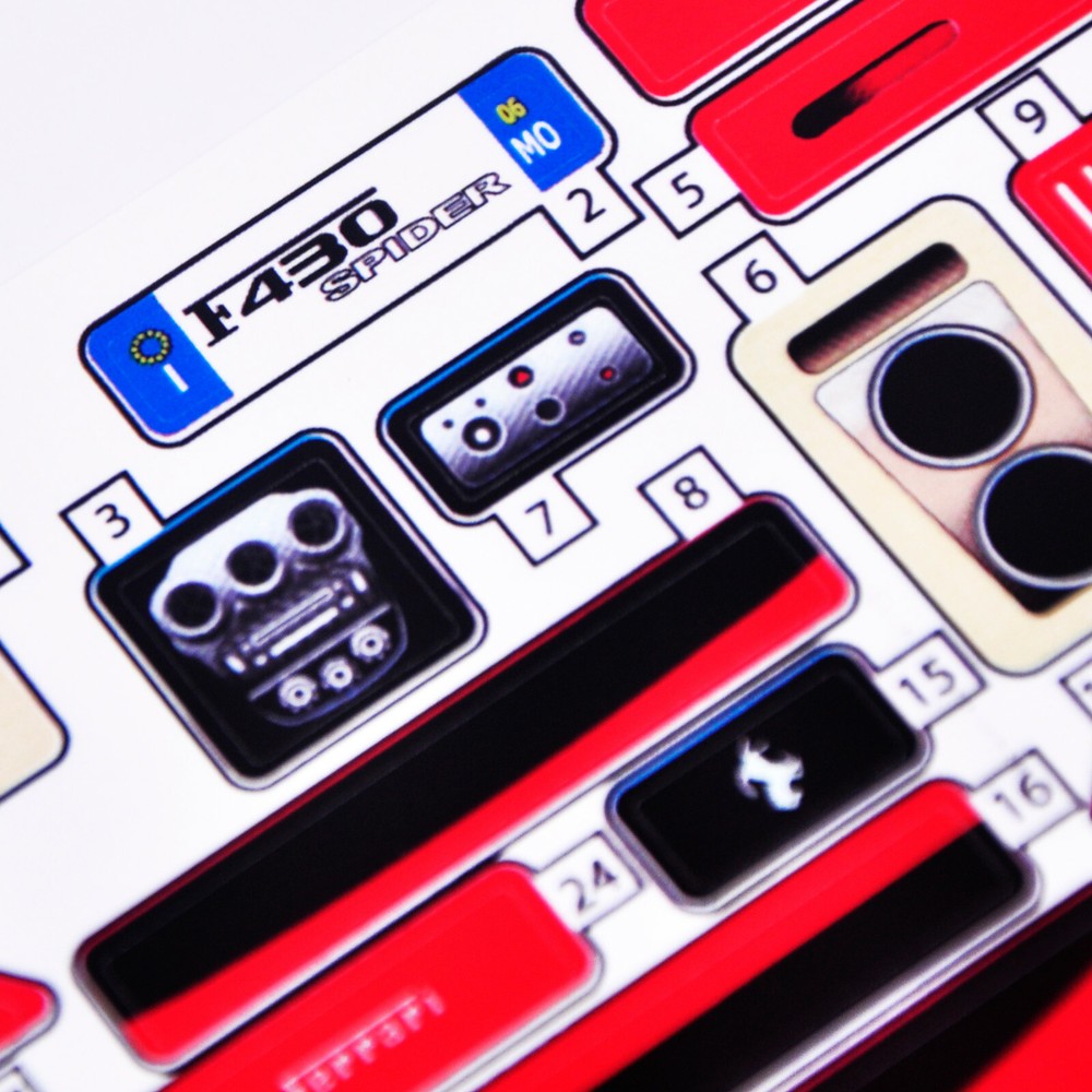 Replacement sticker for set 8671 Precut sticker