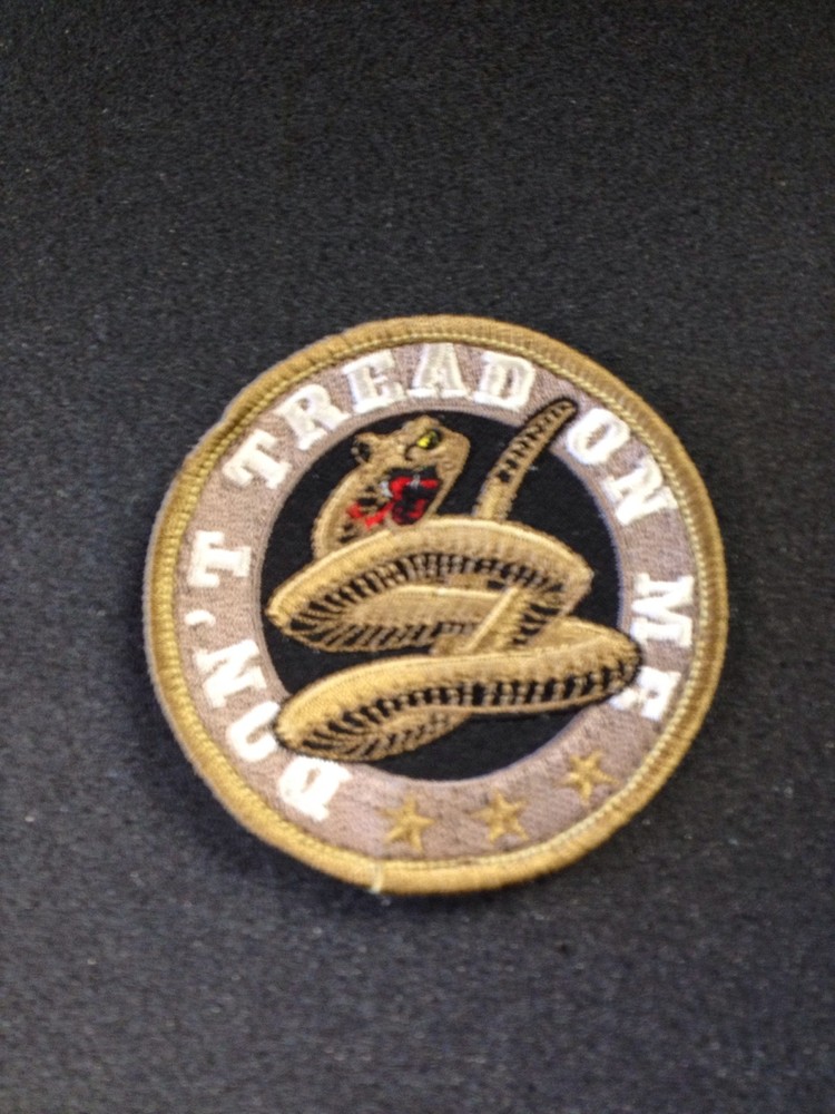 Don't Tread On Me Hook-Back Moral Patch