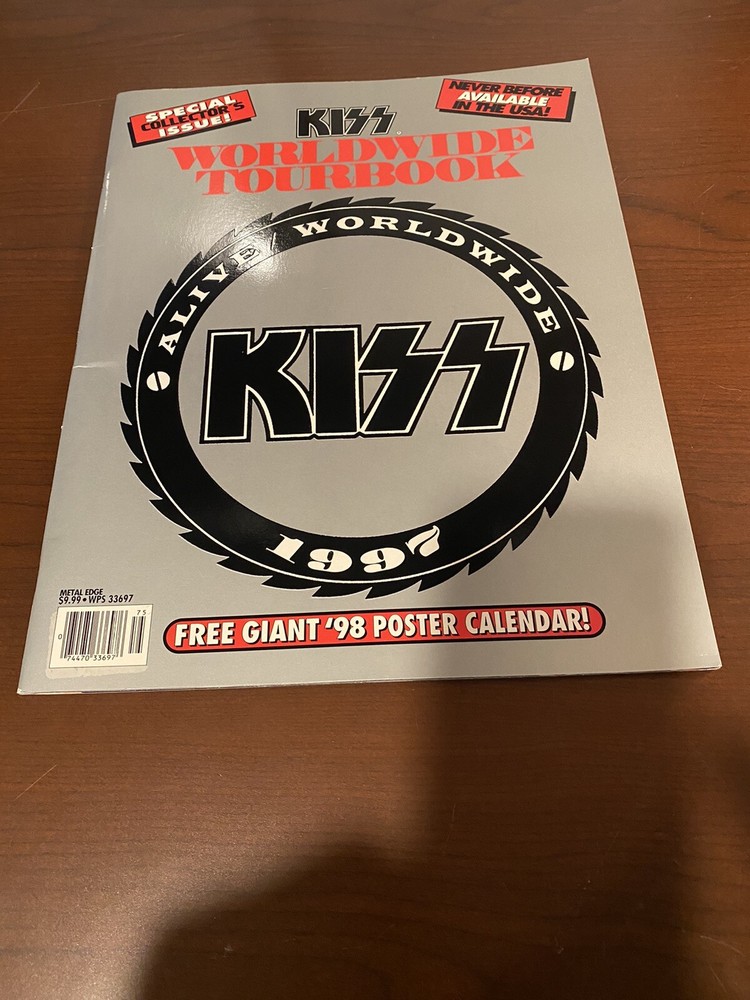 KISS Worldwide Tourbook - 1997 Tour Book w/ Poster