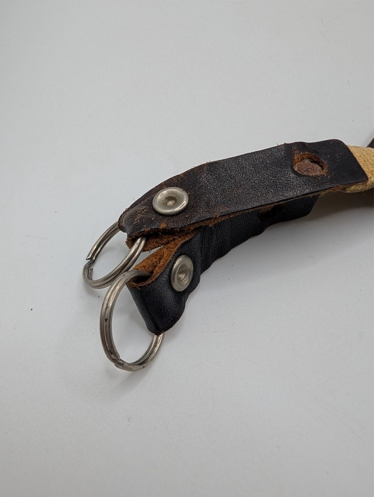 Vintage 70's Camera Neck Strap Woven Pattern Adjustable ~3ft Retro