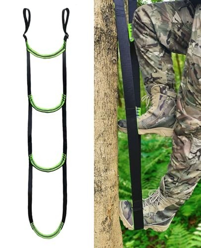4-Step Climbing Aider - Double-Thickened, Adjustable Hook & Loop, Lightweight Ro