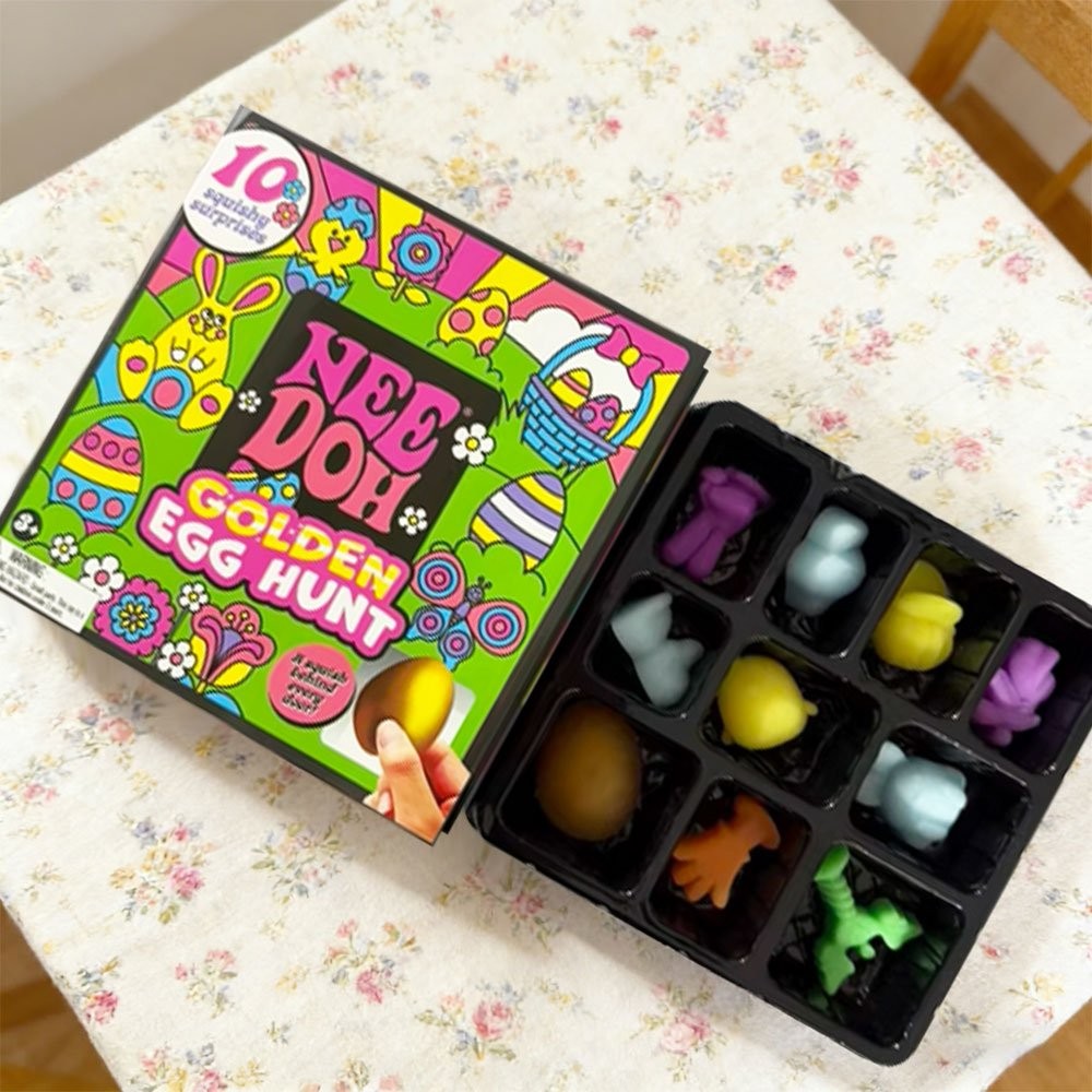 Nee Doh Easter Golden Egg Hunt Mystery 10 Squishy Surprises Collectibles SP