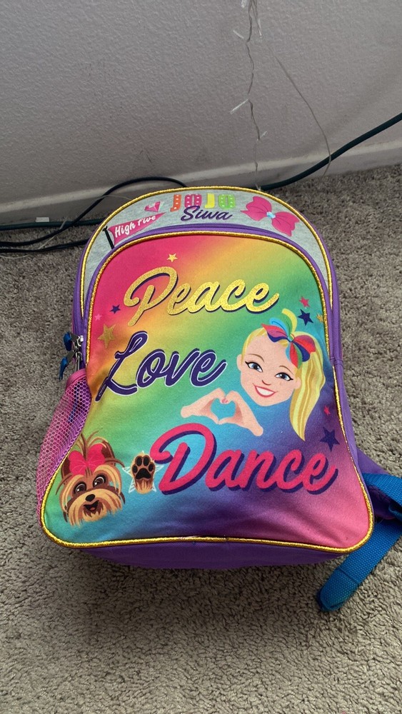 Nickelodeon Jojo Siwa Peace And Love Dance Backpack