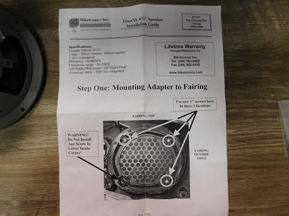 Biketronics Titan XL 6.5 Speaker Set