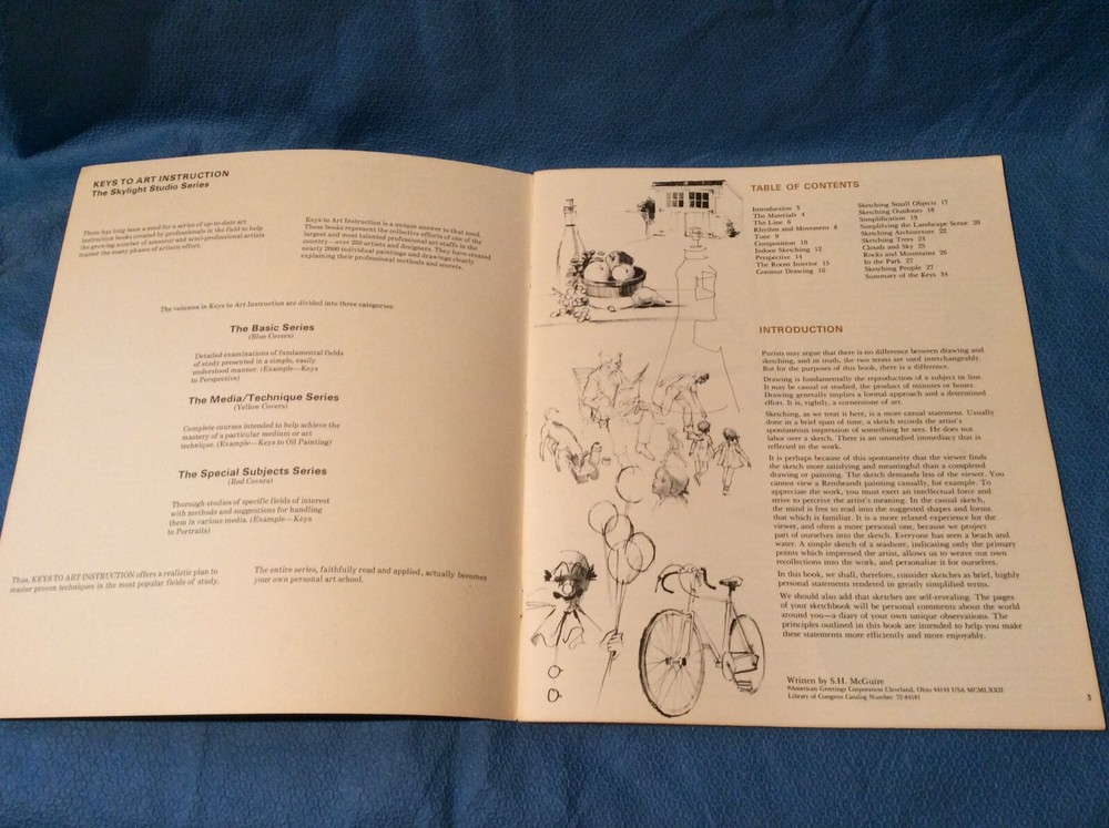 Art Instruction Skylight Studio Keys to Sketching Book