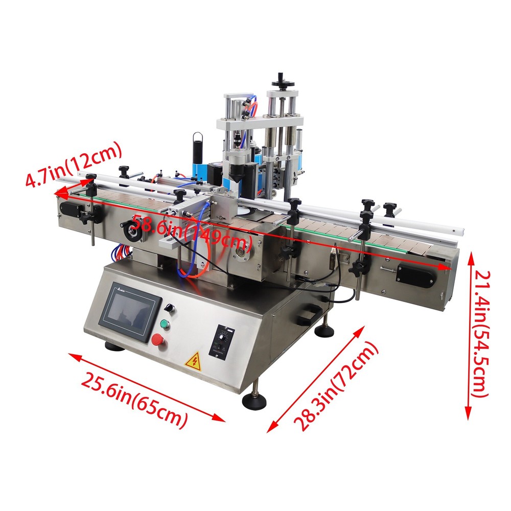 110V Automatic Desktop Labeling Machine Round/Square/ Hexagonal Bottles Labeler