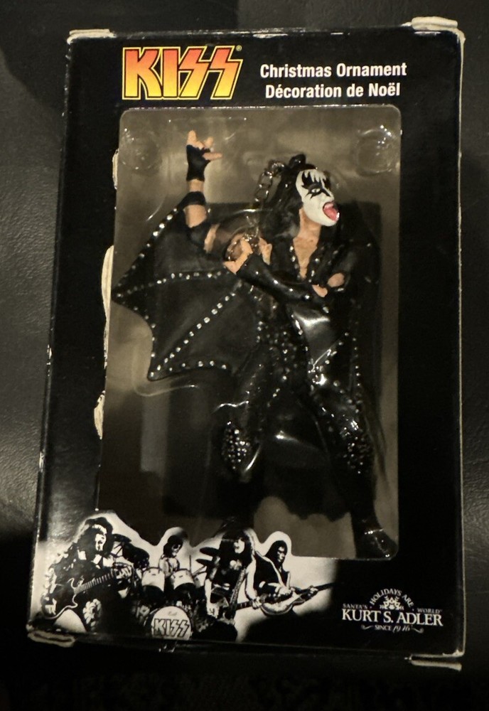 KISS Gene Simmons Figure NIB Christmas Ornament by Kurt Adler