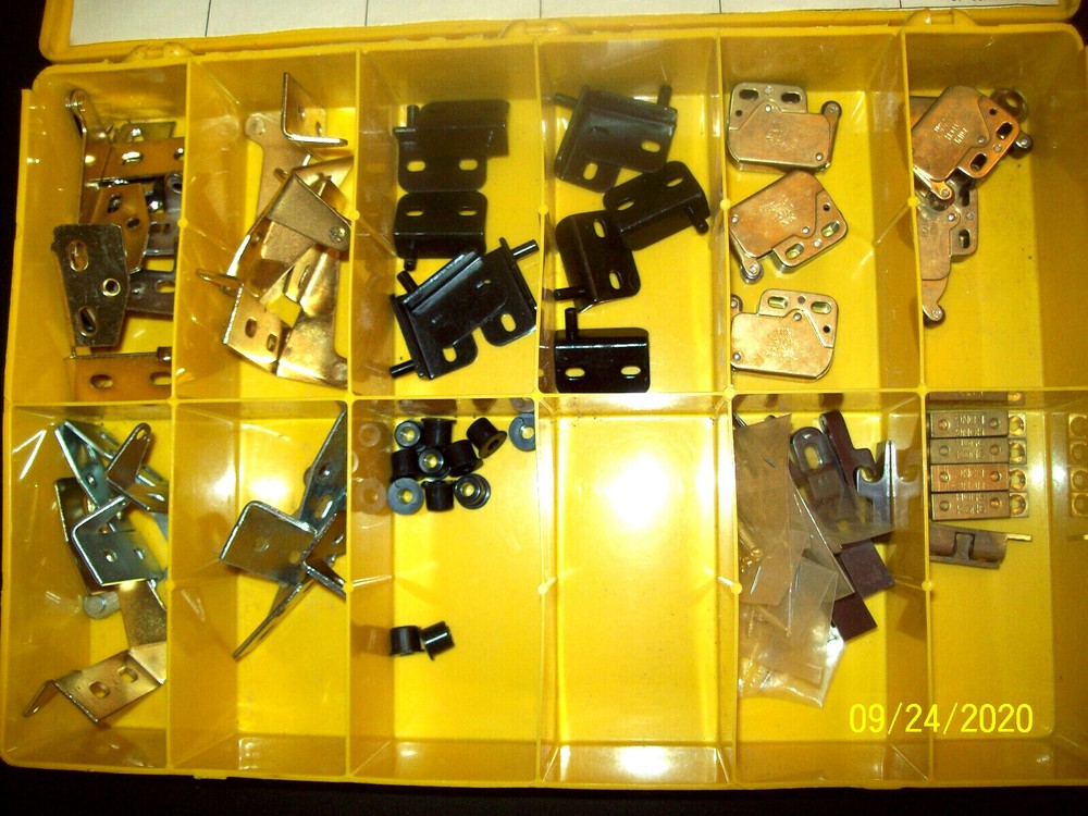 5 Adjustable double Ball Catch, 6 Mini-latch pivot hinge-Wood Hinge Part Kit