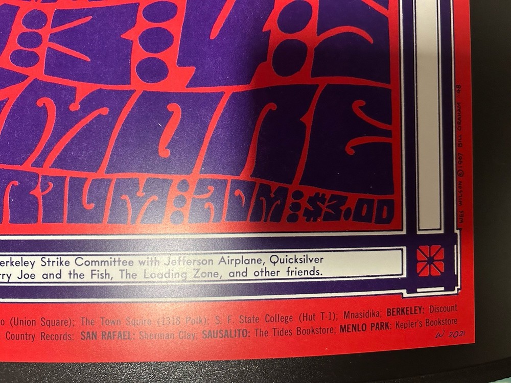 2021-(2)-FILLMORE BG-48-RE-PRINT VARIANT POSTERS-JEFFERSON AIRPLANE/QMS-W.WILSON