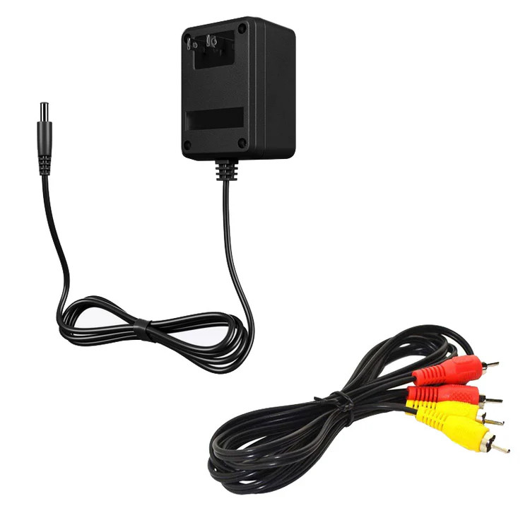 Power Adaper and Av cable Hookup Bundle For Nintendo NES
