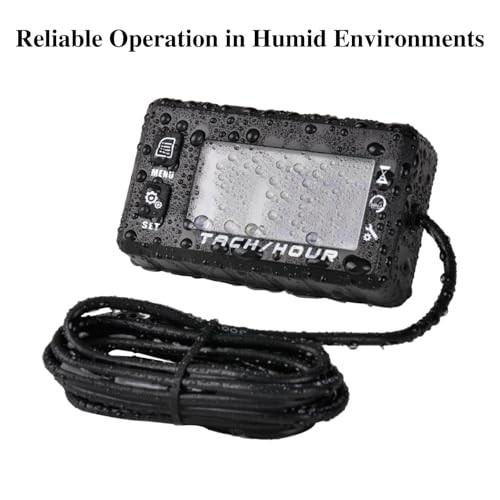 JR-HM058 Digital Hour Meter Tachometer,2 System Options,Countdown Maintenance