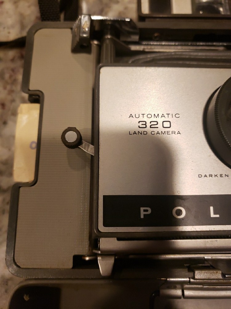 Vintage Polaroid Automatic 320 Land Camera w/ Case Unknown If Working