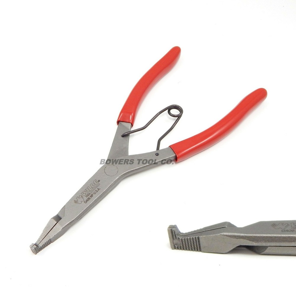 Wilde Tool 9” Right Angle & Straight Lock Ring Plier Set Snap Retaining USA MADE