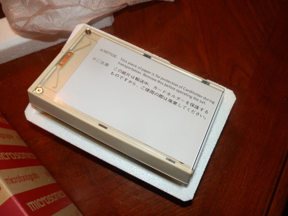 Microsonics EB-6 Microphonograph New Old Stock, Original Packaging