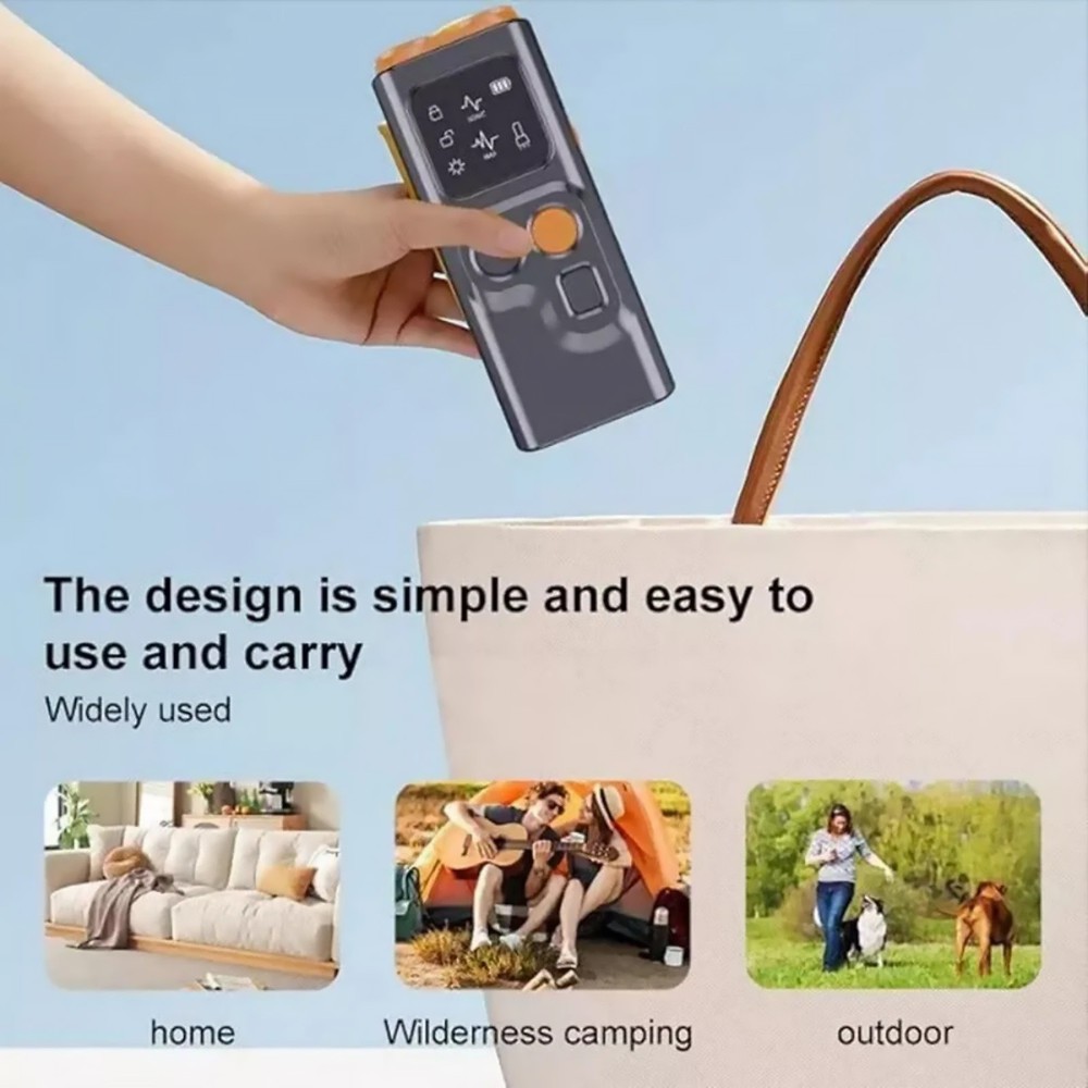Ltrasonic Dog Bark Control Device with LED Flashlight and Rechargeable Battery