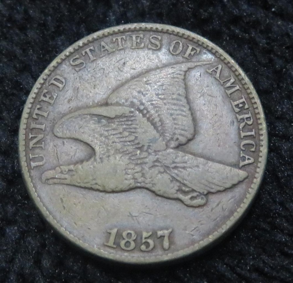 1857 Flying Eagle * Beautiful Obverse - Shaved Reverse * 5430