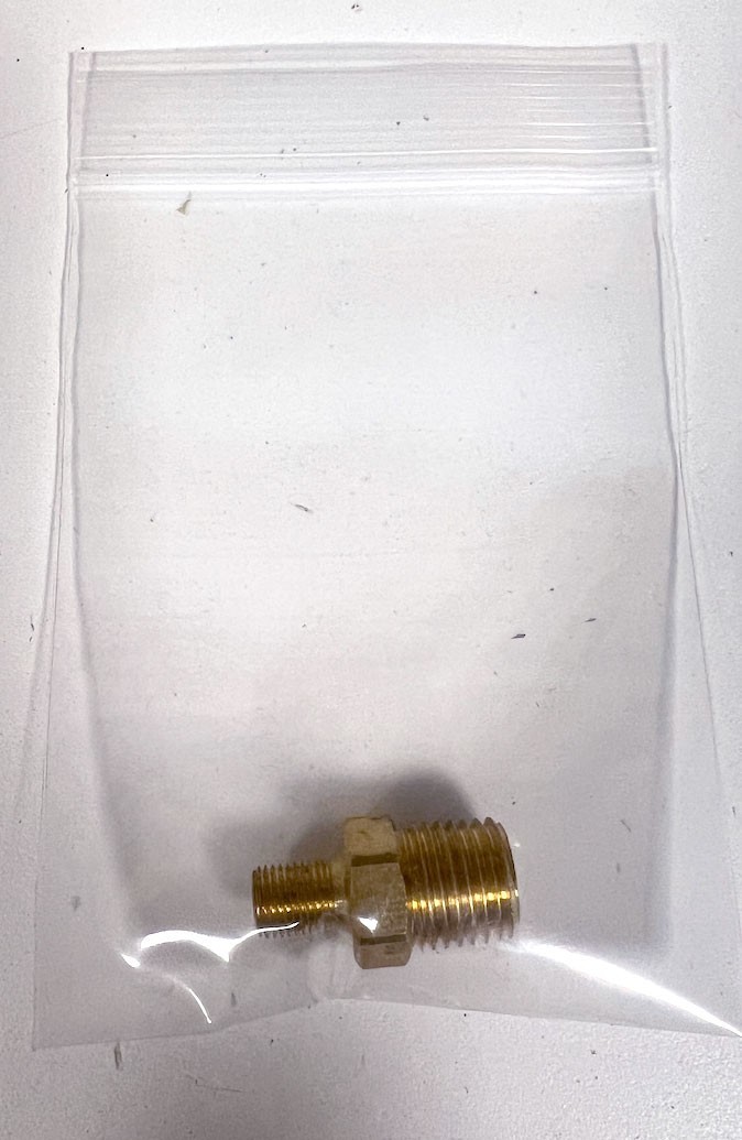 LockNFlate Tire Inflator Adapter 1/4 NPT (m) to Schrader Valve (m) - USED