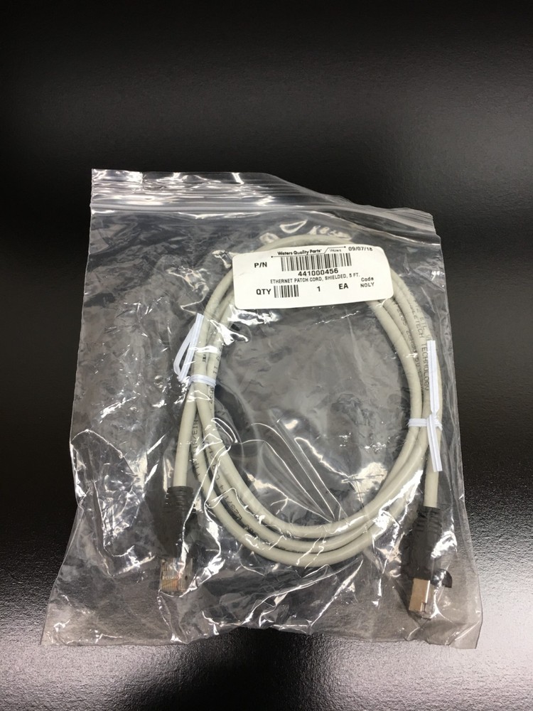 Waters PN 441000456 Ethernet Patch Cord Shielded 5FT