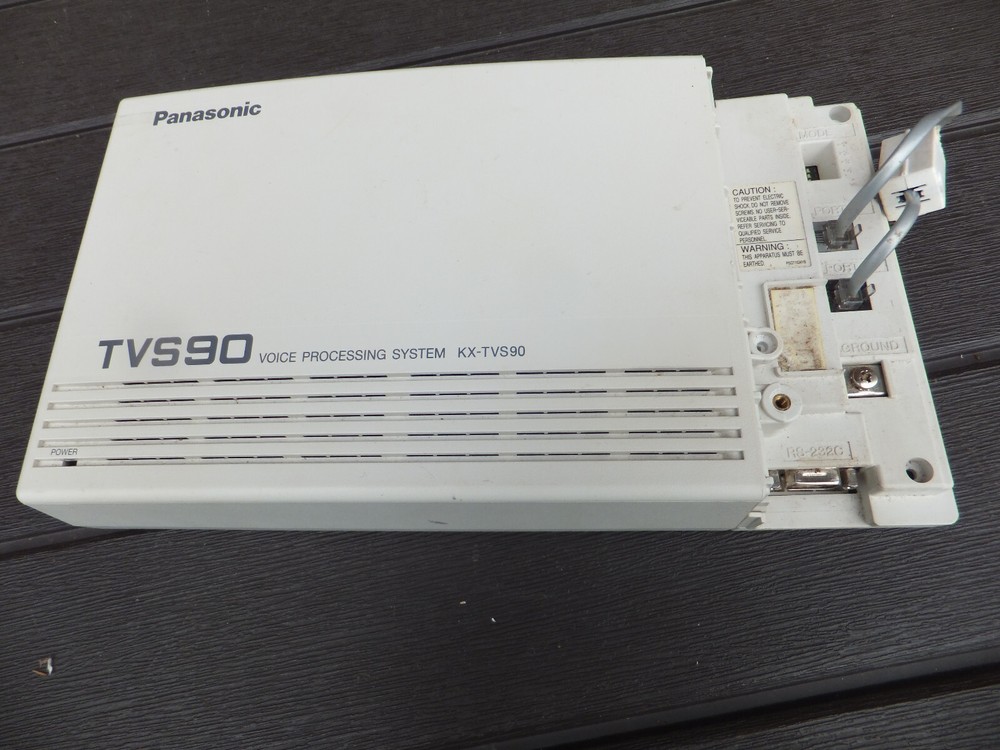 Panasonic TVS90 Voice Processing System KX-TVS90 W/ AC Cord