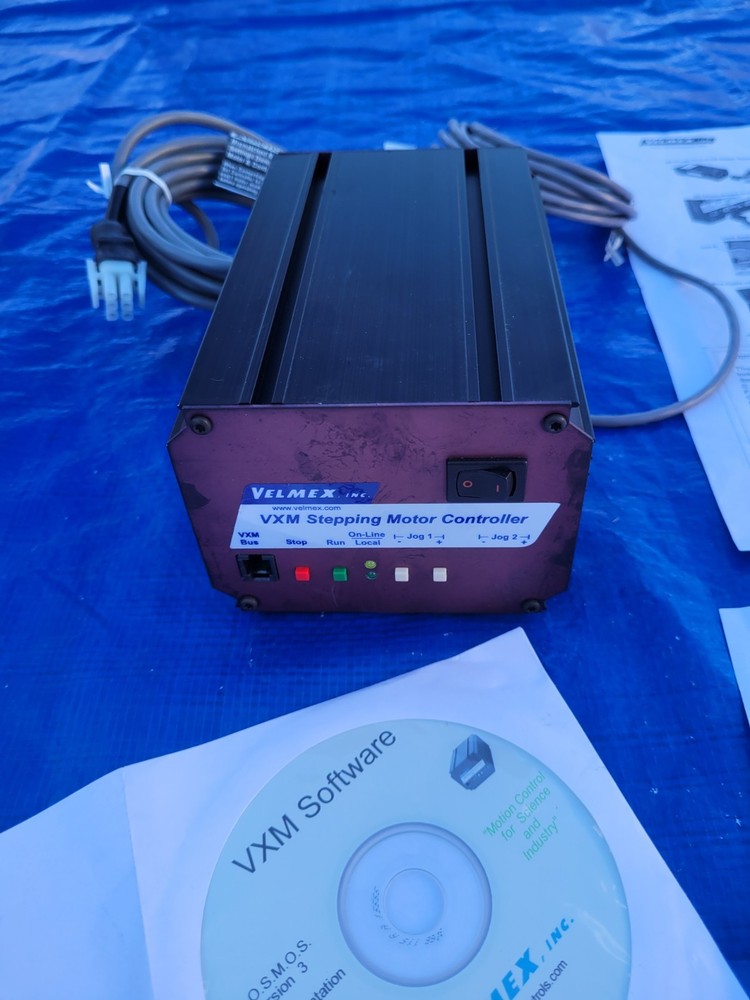 Velmex VXM Stepping Motor Controller Single Axis RS-232 Govt Surplus Lab Science
