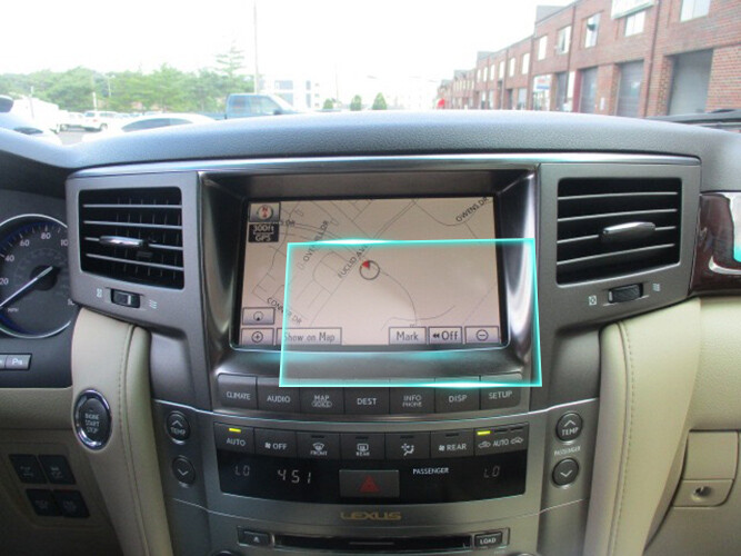 Crystal Clear Screen Protector for 2011 Lexus LX570 Vehicle Navigation