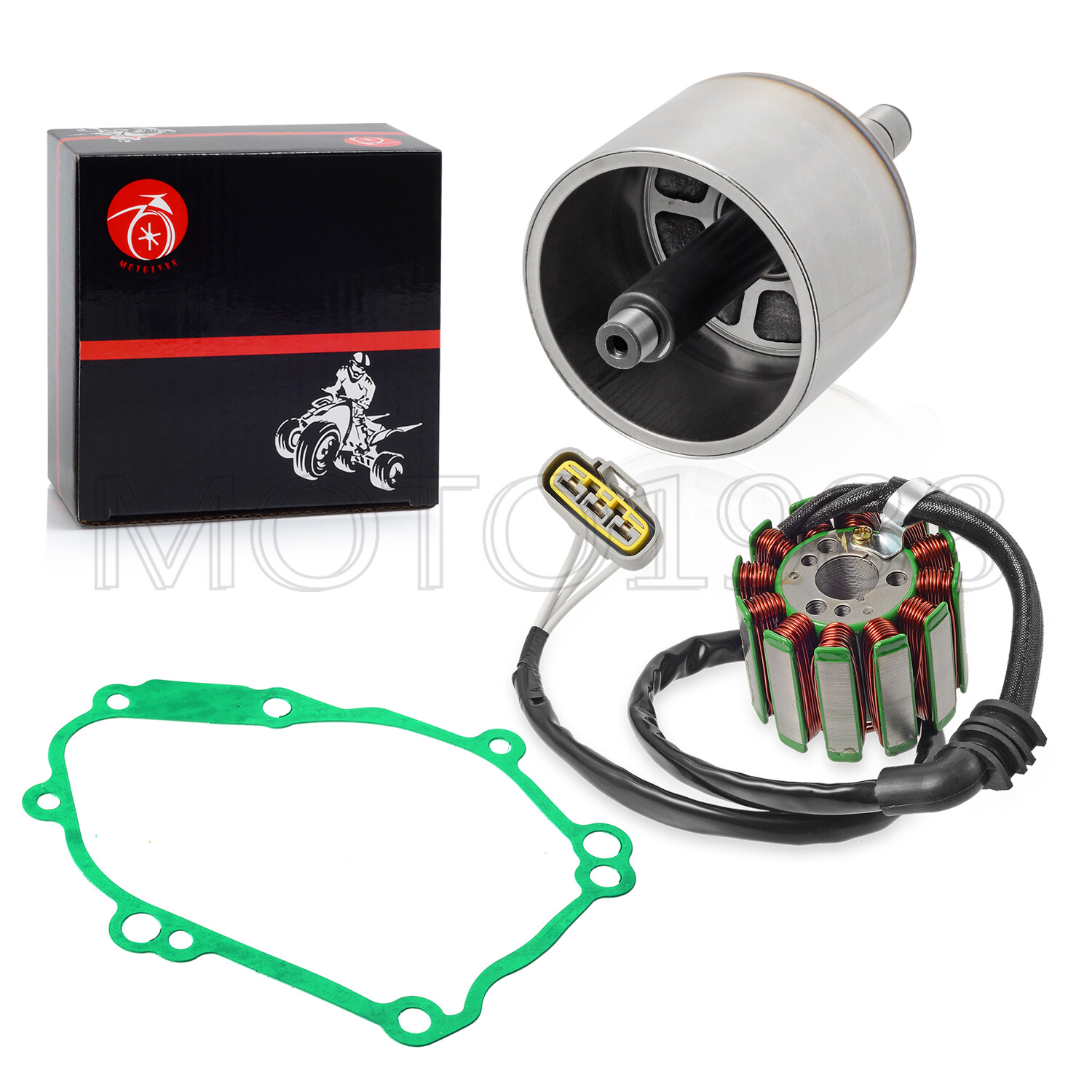 For YAMAHA R1 Limited Edition 2006 Magneto Stator Flywheel Rotor W/ Cover GASKET