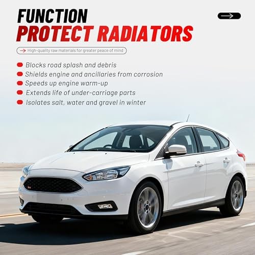 Front Lower Engine Splash Shield Compatible with 2012-2018 Ford Focus 2.0L