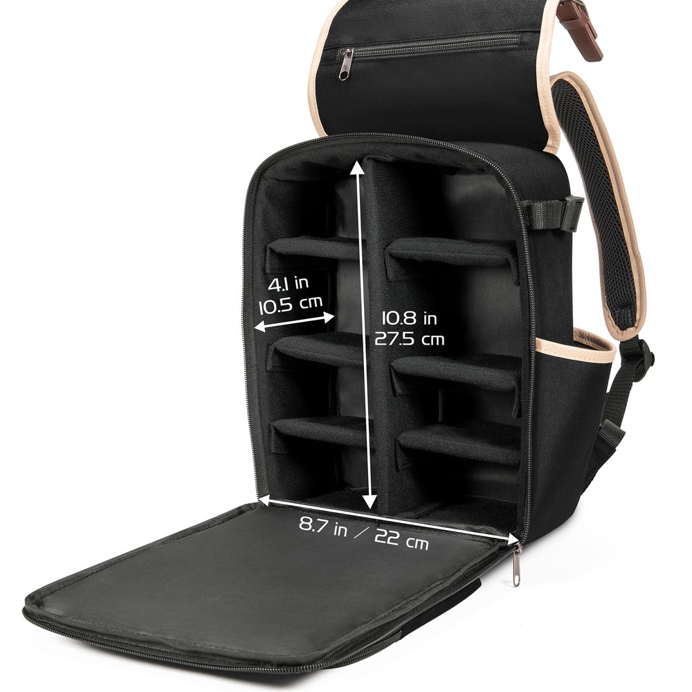ENHANCE Designer Edition Small MTG Backpack with Customizable Interior (Black)