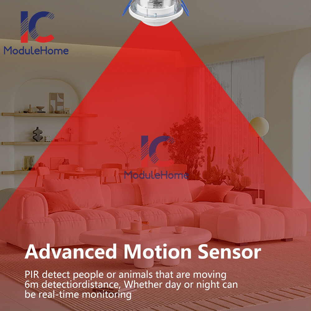AC220-240V PIR Motion Sensor Detection Embedded Rotary 360° Motion Sensor-