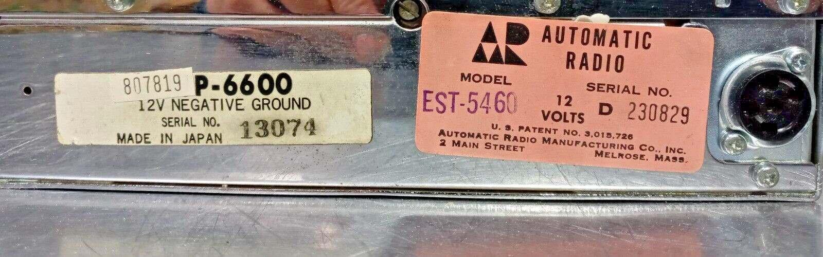 New Vintage Automatic Radio EST-5460 Classic Car Radio 1954 - 1955 Dodge