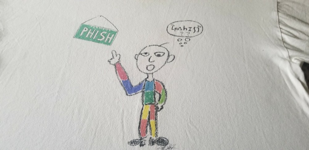 PHISH 1995 RARE VINTAGE CONCERT RINGER XL TEE SHIRT 90S ROCK ALT JAM PHISH