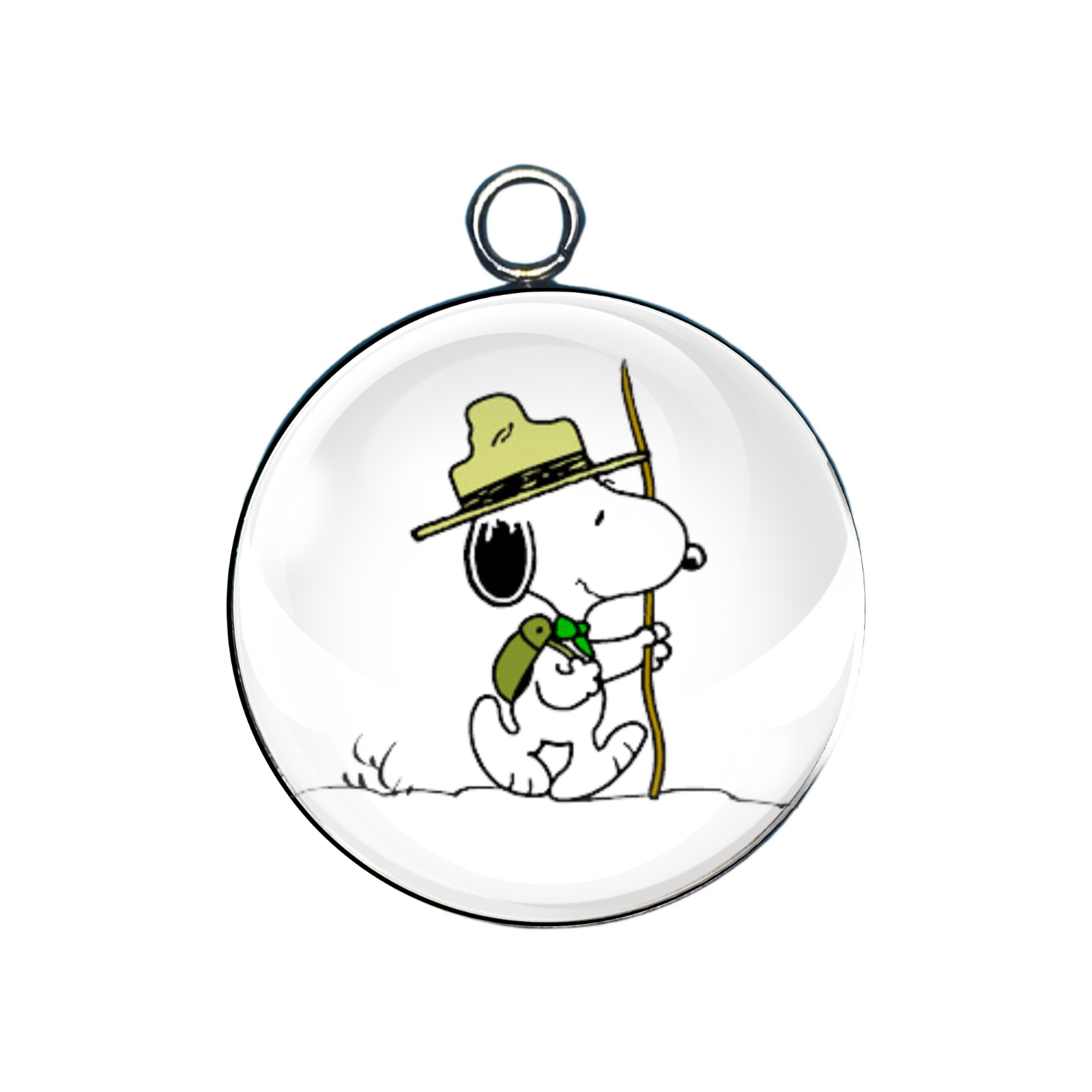 Snoopy Glass Cabochon Charms
