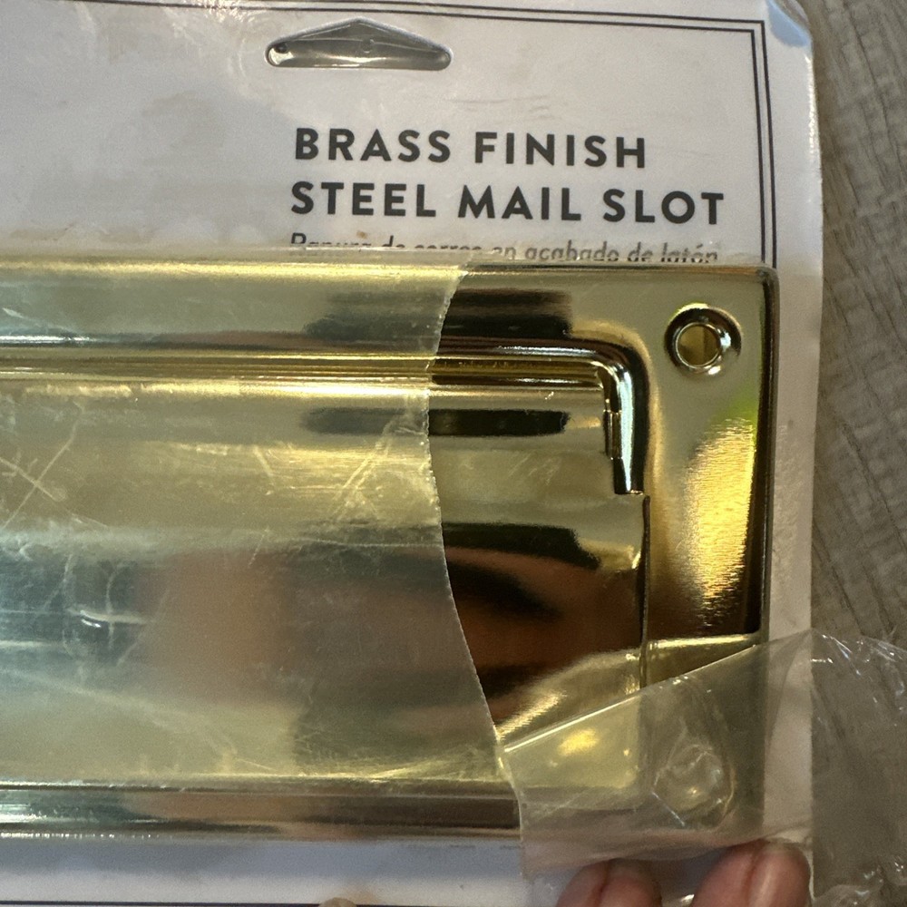 Architectural Mailboxes Brass Steel Mail Slot Accessory