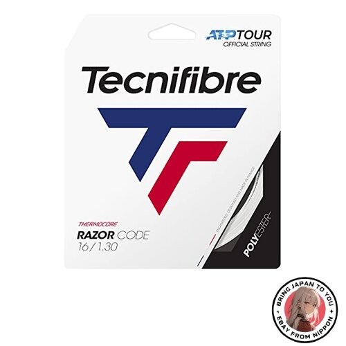 New Tecnifibre RAZOR CODE 130 Tennis String Single String White 04GRA130XW