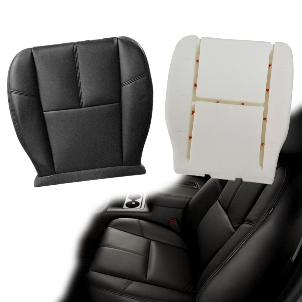 Driver Side Bottom Replacement Leather Black Driver Side Bottom & Foam Cushion