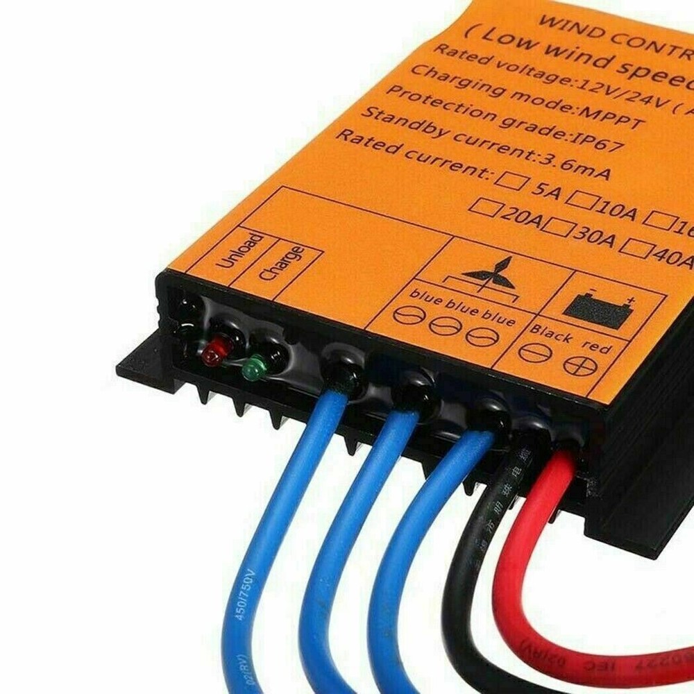 2000W DC 48V Wind Turbine Generator MPPT Boost Charge Controller PV Regulators
