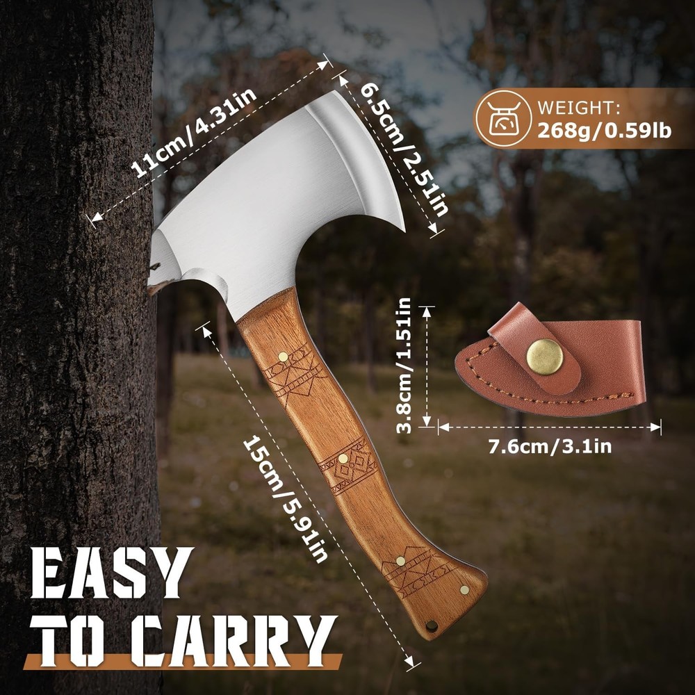 Throwing Axe Set Small Hatchet - Backyard Ax Throwing Game 3 Pack Viking Tomahaw