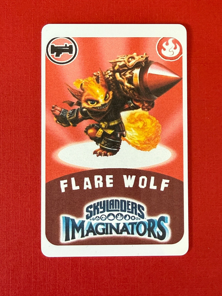 Skylanders Imaginators Flare Wolf NFC Card