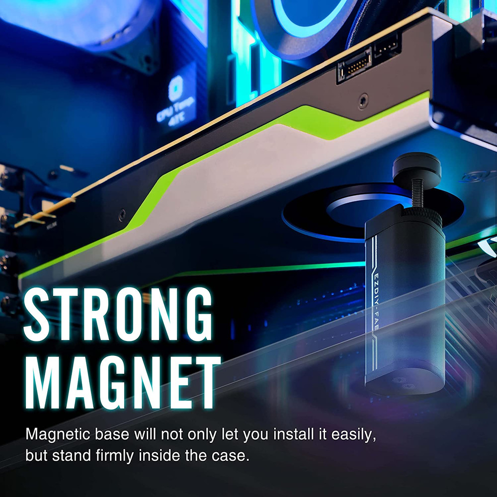 GPU Support Bracket,5V 3PIN ARGB Graphics Card Brace, GPU Support Stand Adjustab