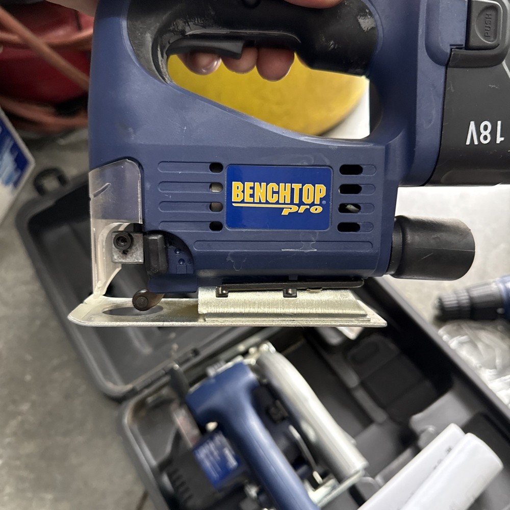 Bench top Pro Skill Saw Jigsaw Drill Combo Missing Charger