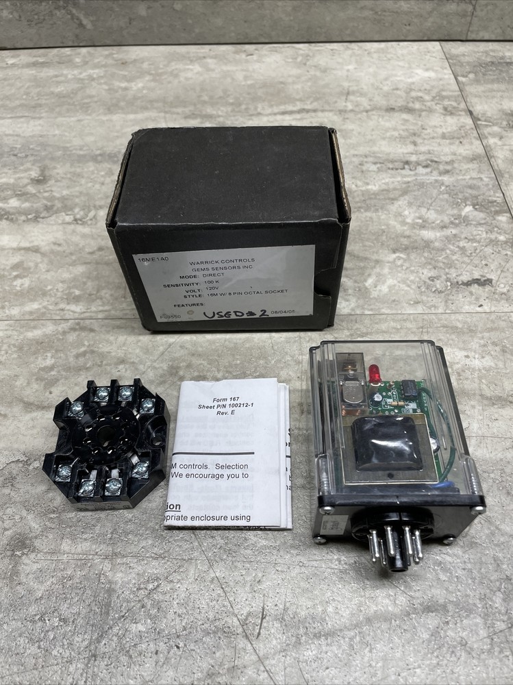 Warrick Controls GEMS 16ME1A0 Liquid Level Control Plug In Module