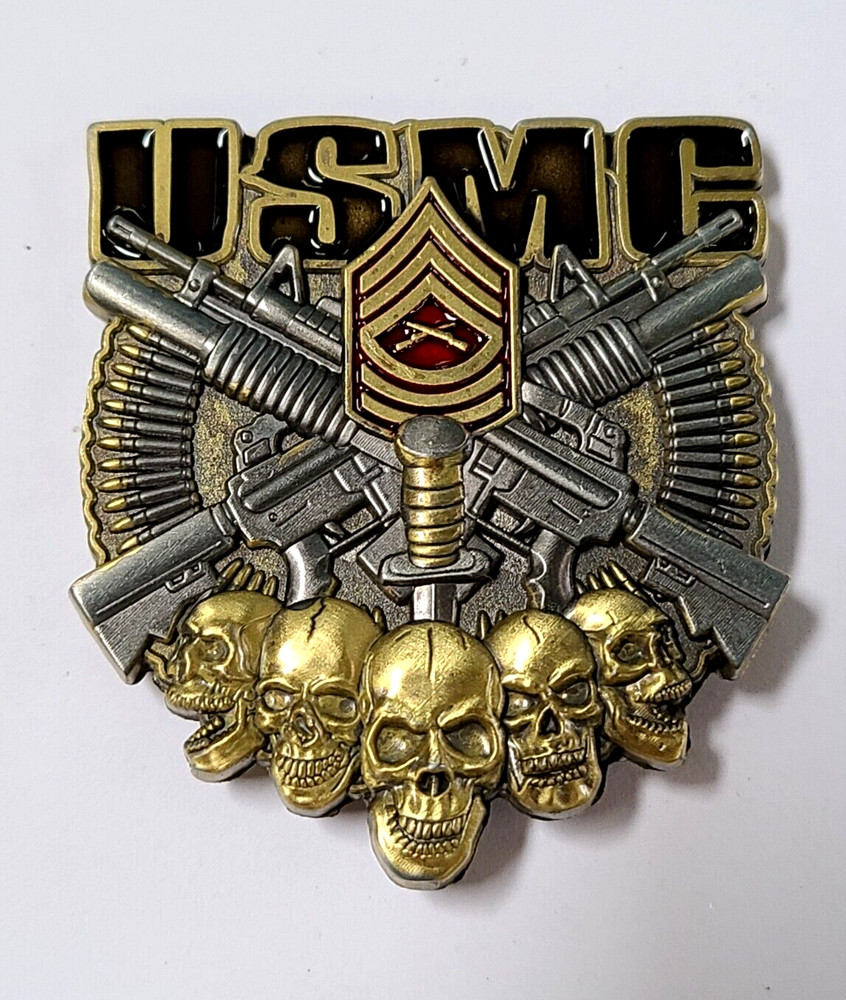 MASTER SERGEANT MSgt CHALLENGE COIN US MARINES SNCO USMC SEMPER FI