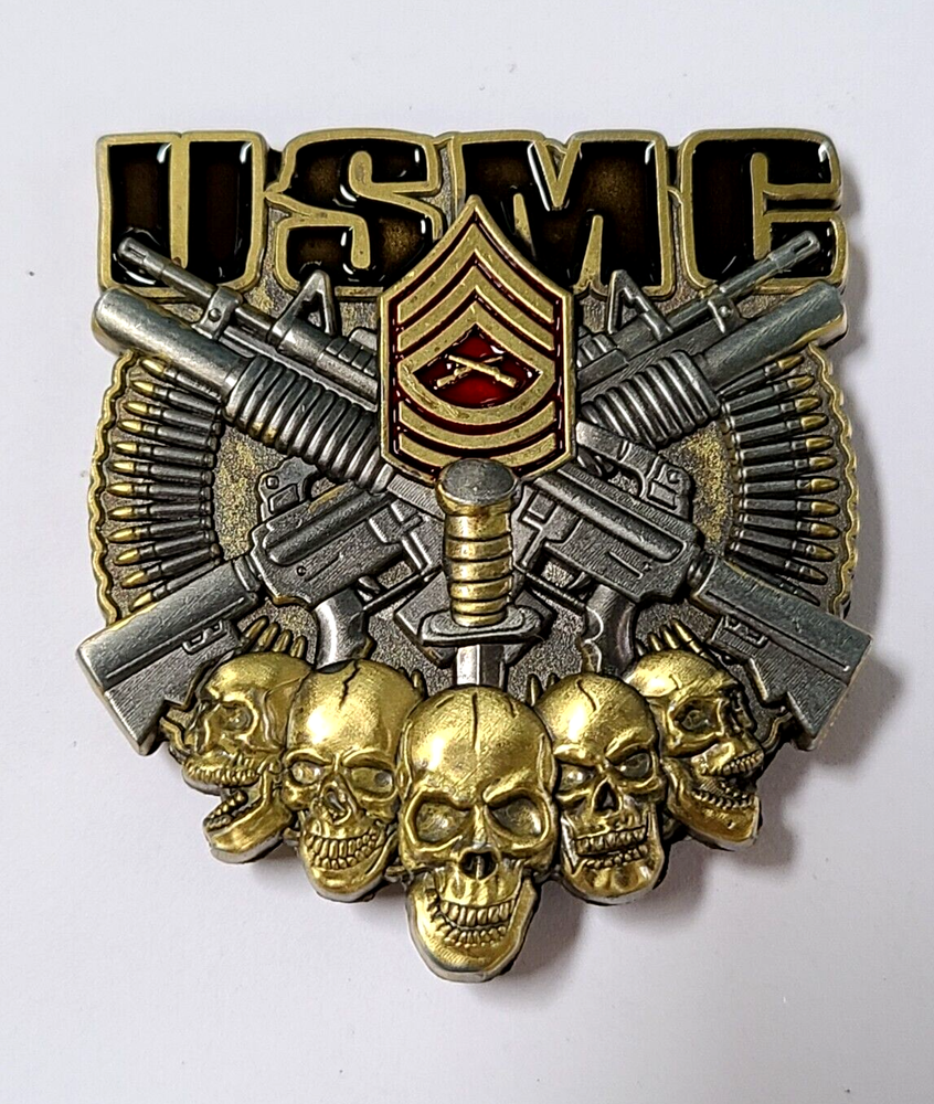 MASTER SERGEANT MSgt CHALLENGE COIN US MARINES SNCO USMC SEMPER FI