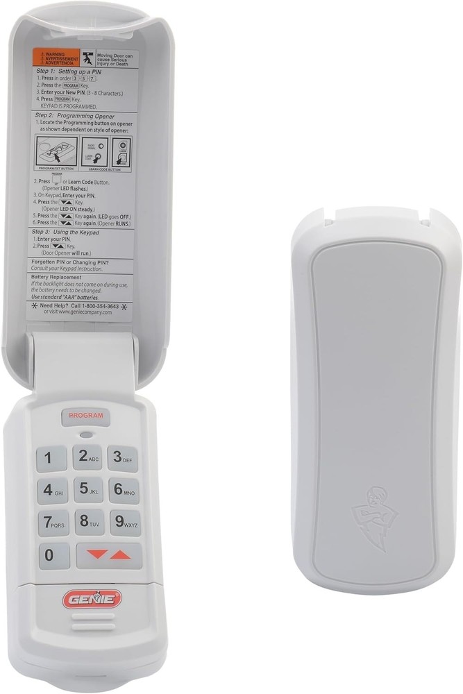 Intellicode Compatible Garage Door Wireless Keypad - Easy Access with Backlight